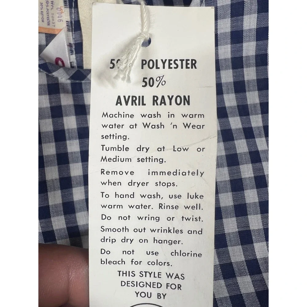 Fritzi of California Gingham‎ Dress Vintage Sleeveless Fit & Flare Size 18 - Picture 3 of 11